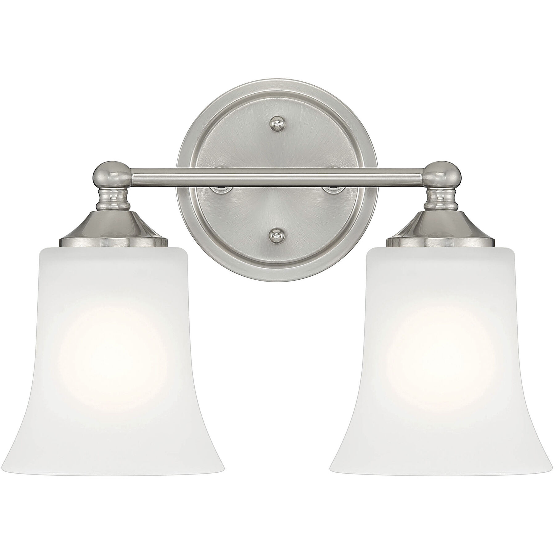 Bronson 2 Light 13 inch Brushed Nickel Vanity Light Wall Light